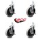Service Caster 5 Inch Thermoplastic Wheel 5/16 Threaded Stem Caster Set with Brakes SCC, 4PK SCC-TS05S510-TPRS-SLB-5161815-4 - alternate 2